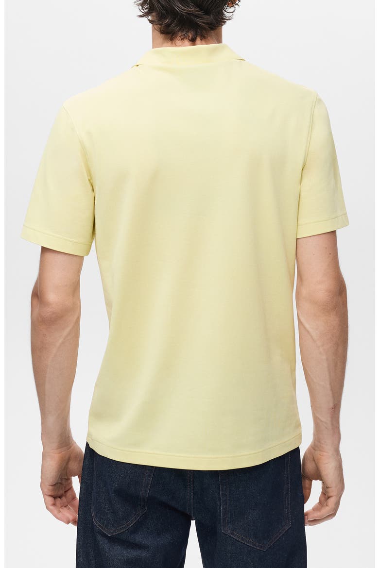 Slim Fit Johnny Collar Piqué Polo, Alternate, color, NEON YELLOW