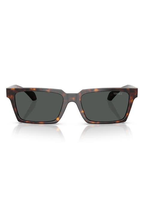 55mm Rectangular Sunglasses