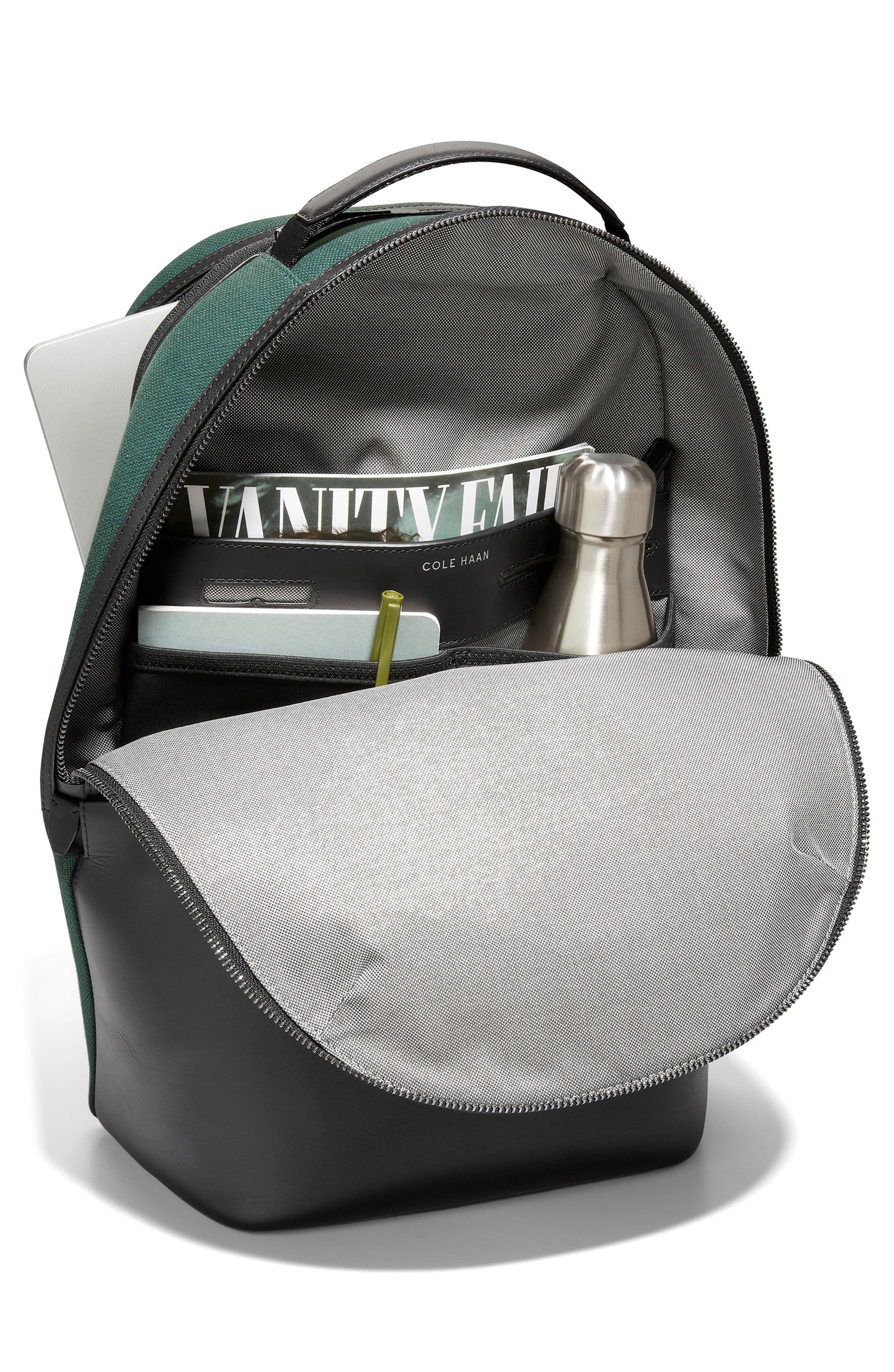 Cole Haan Triboro Canvas & Leather Backpack, Alternate, color, 