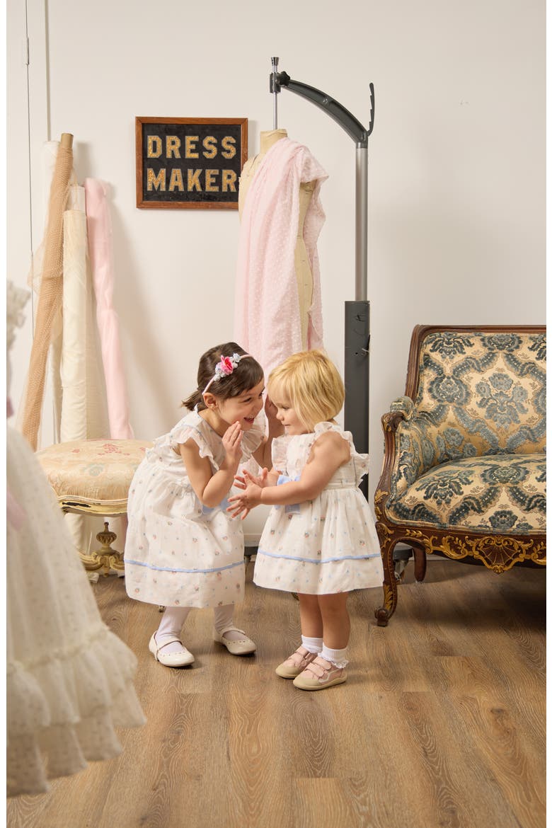 Embroidered Party Dress, Alternate, color, WHITE