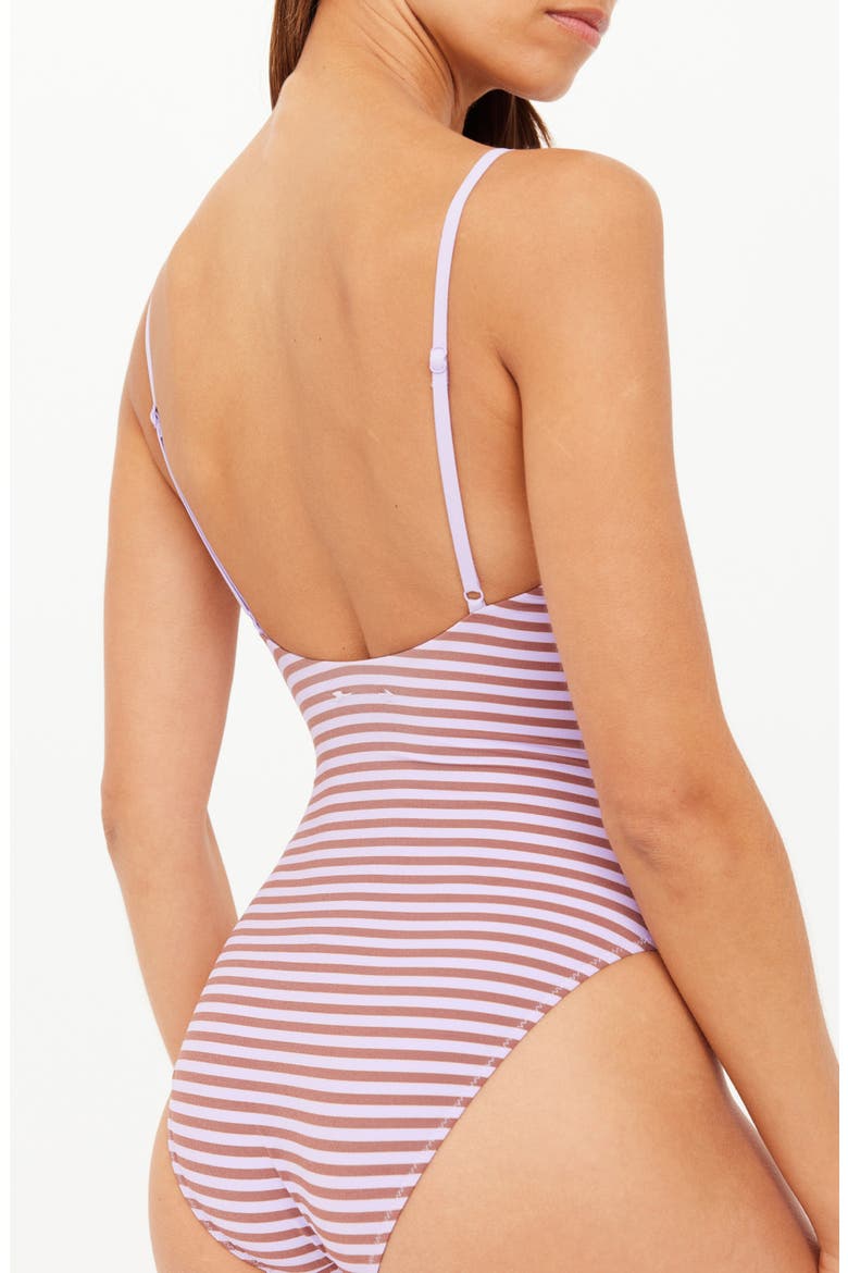 Miami Flow Scoop One Piece Swimsuit, Alternate, color, STRIPE
