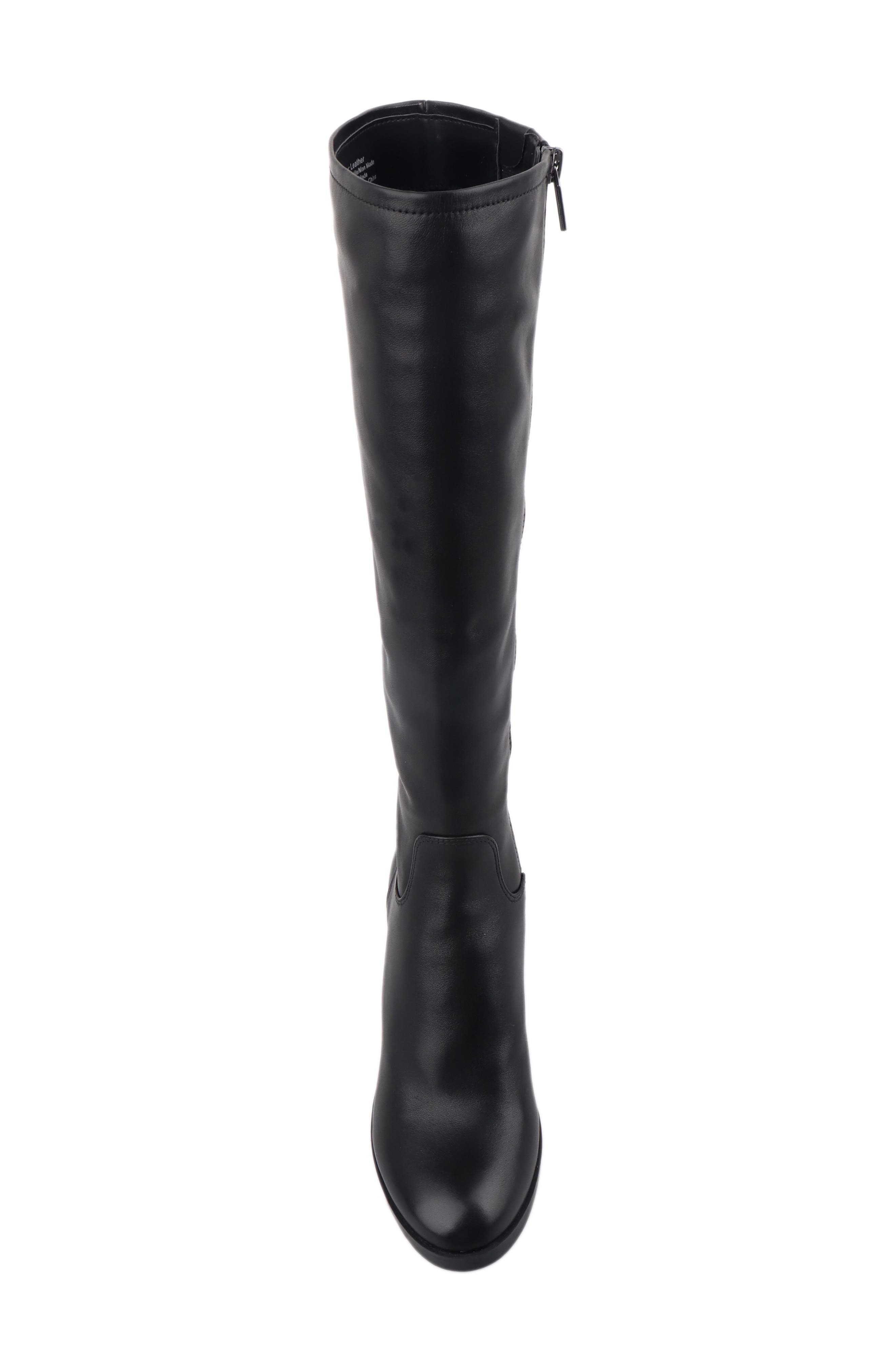 Kenneth Cole New York Veronica Knee High Boot, Alternate, color, Black Leather