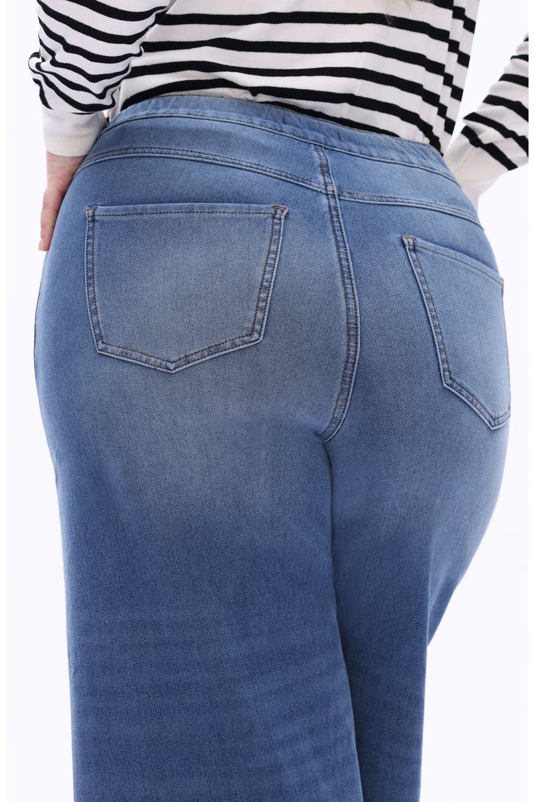High Waist Wide Leg Jeans, Alternate, color, BLUEBELL