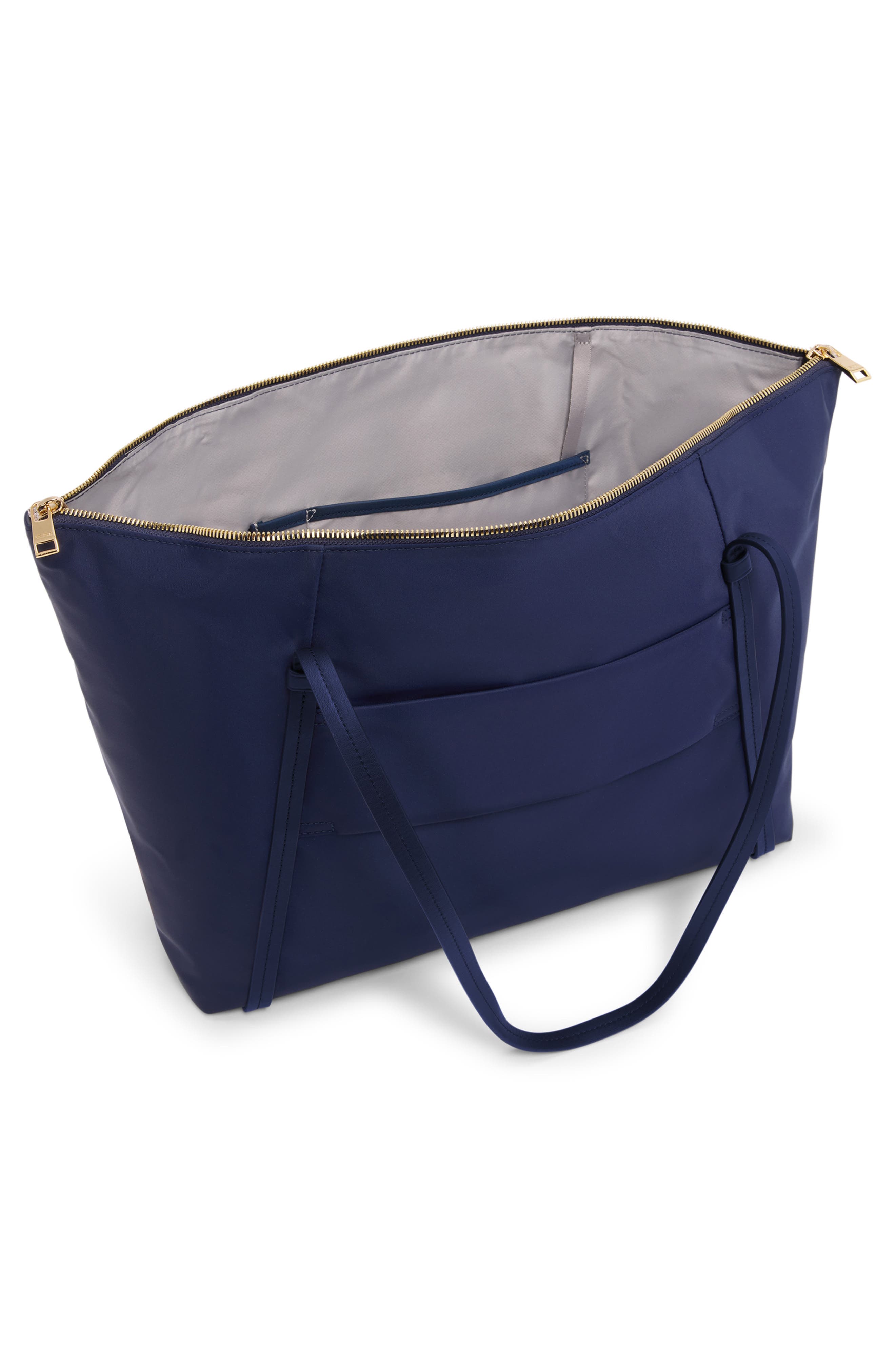 Voyageur Q Tote, Alternate, color, INDIGO/ LIGHT GOLD