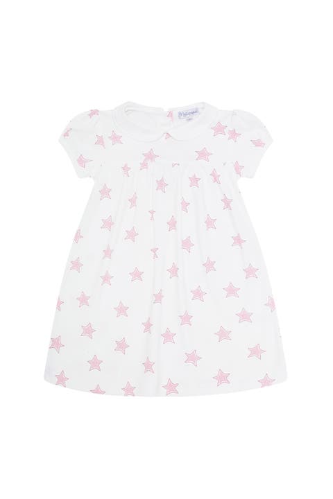 Pink Stars Print Playtime Dress - Toddler & Little Kid
