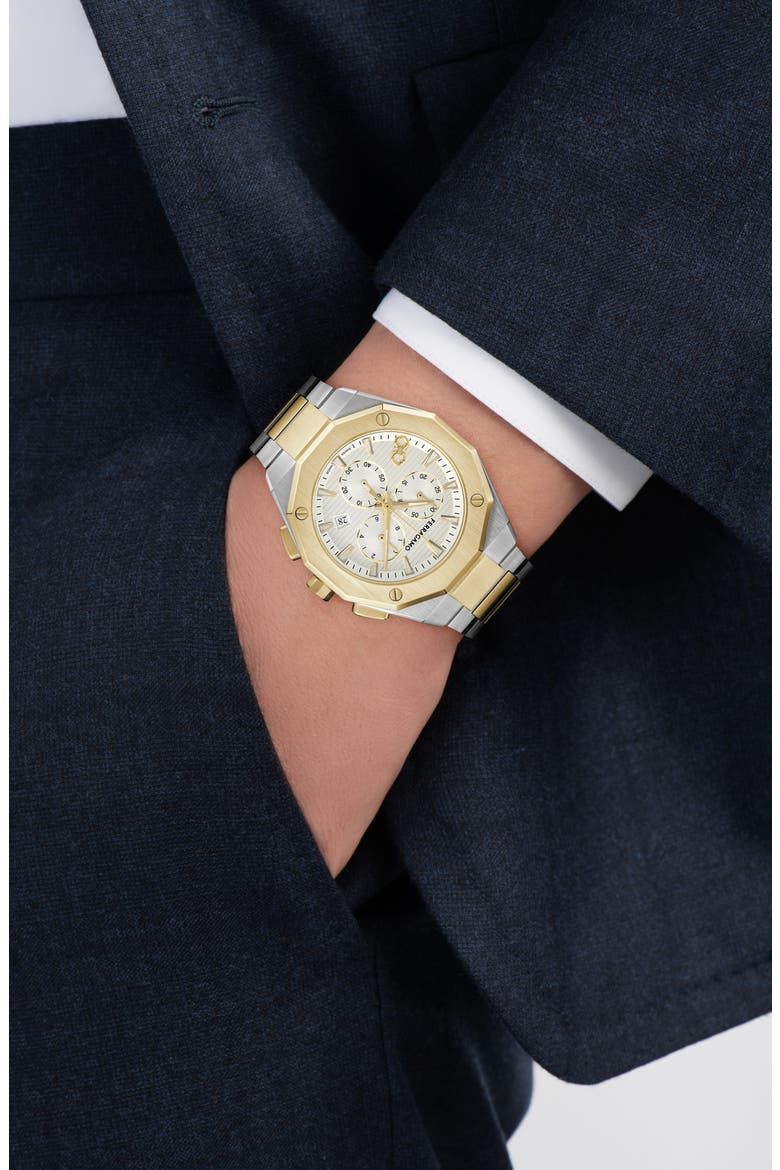 Edge Chronograph Two-Tone Bracelet Watch, 42mm, Alternate, color, IP TWO TONE