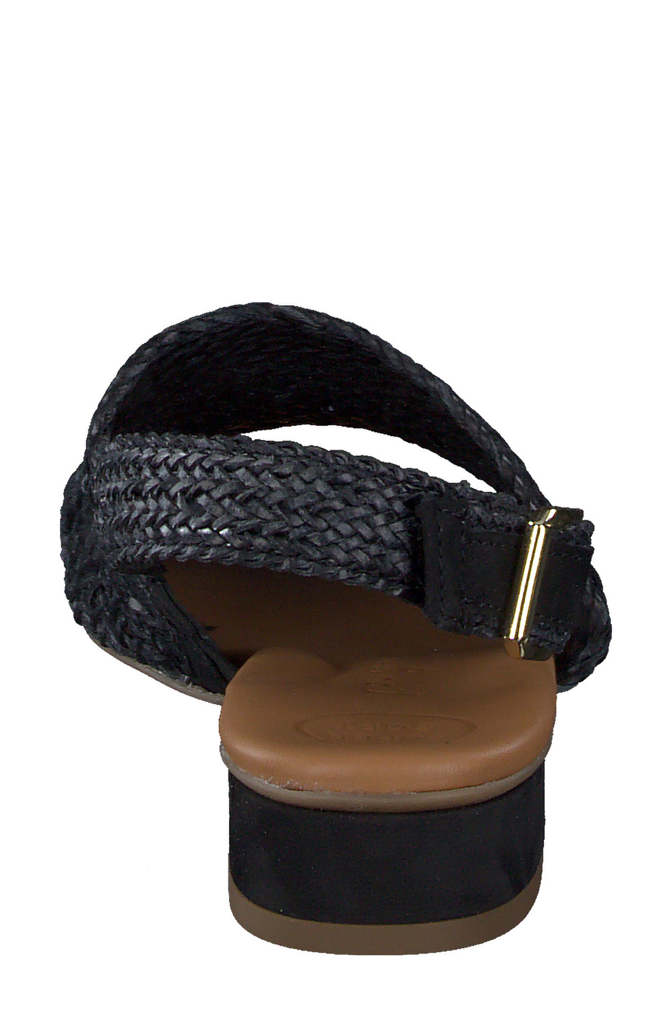 Paul Green Helena Woven Leather Block Heel Sandal, Alternate, color, 
