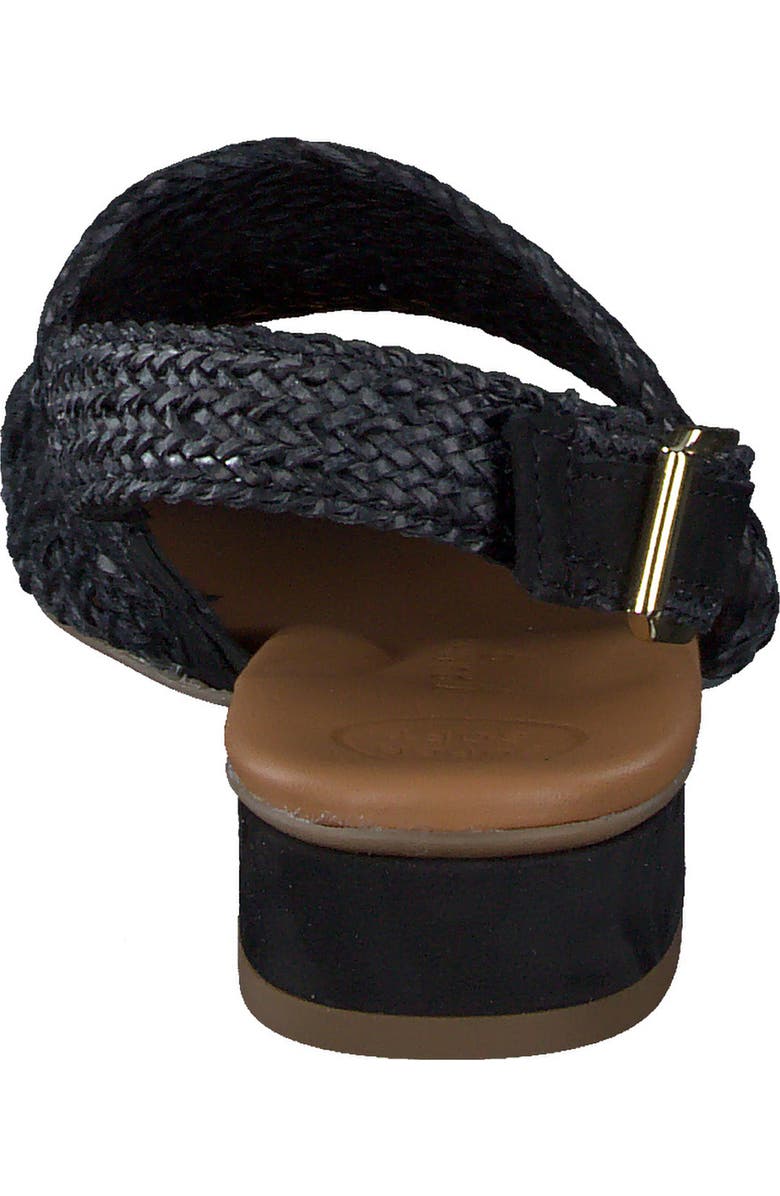 Paul Green Helena Woven Leather Block Heel Sandal, Alternate, color,