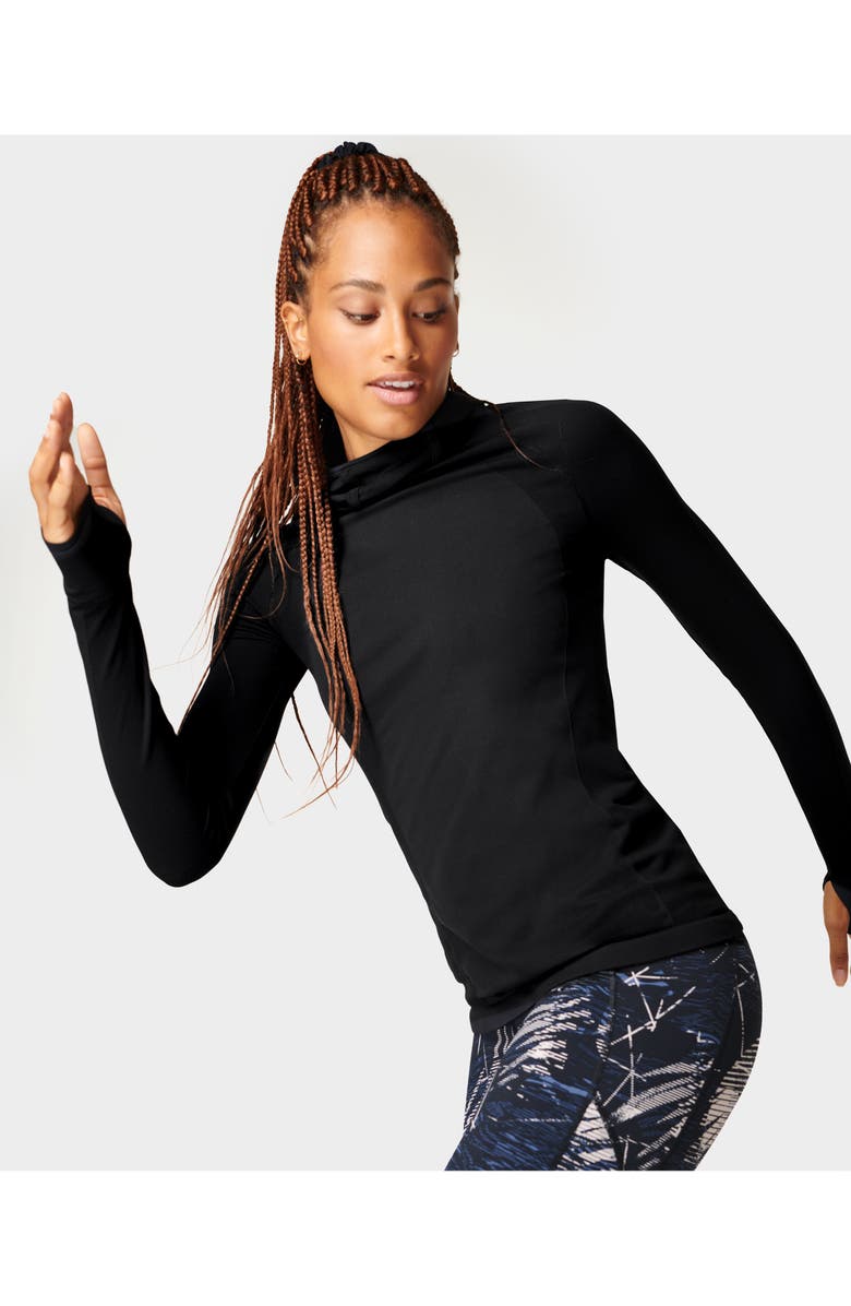 Sweaty Betty Athlete Hooded Long Sleeve Top, Alternate, color,