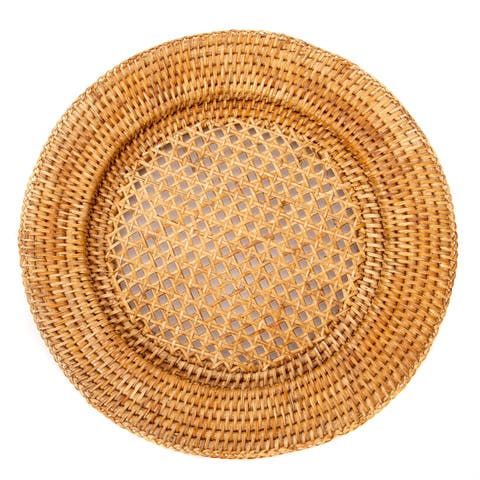 Artifacts Rattan Open Weave Charger
