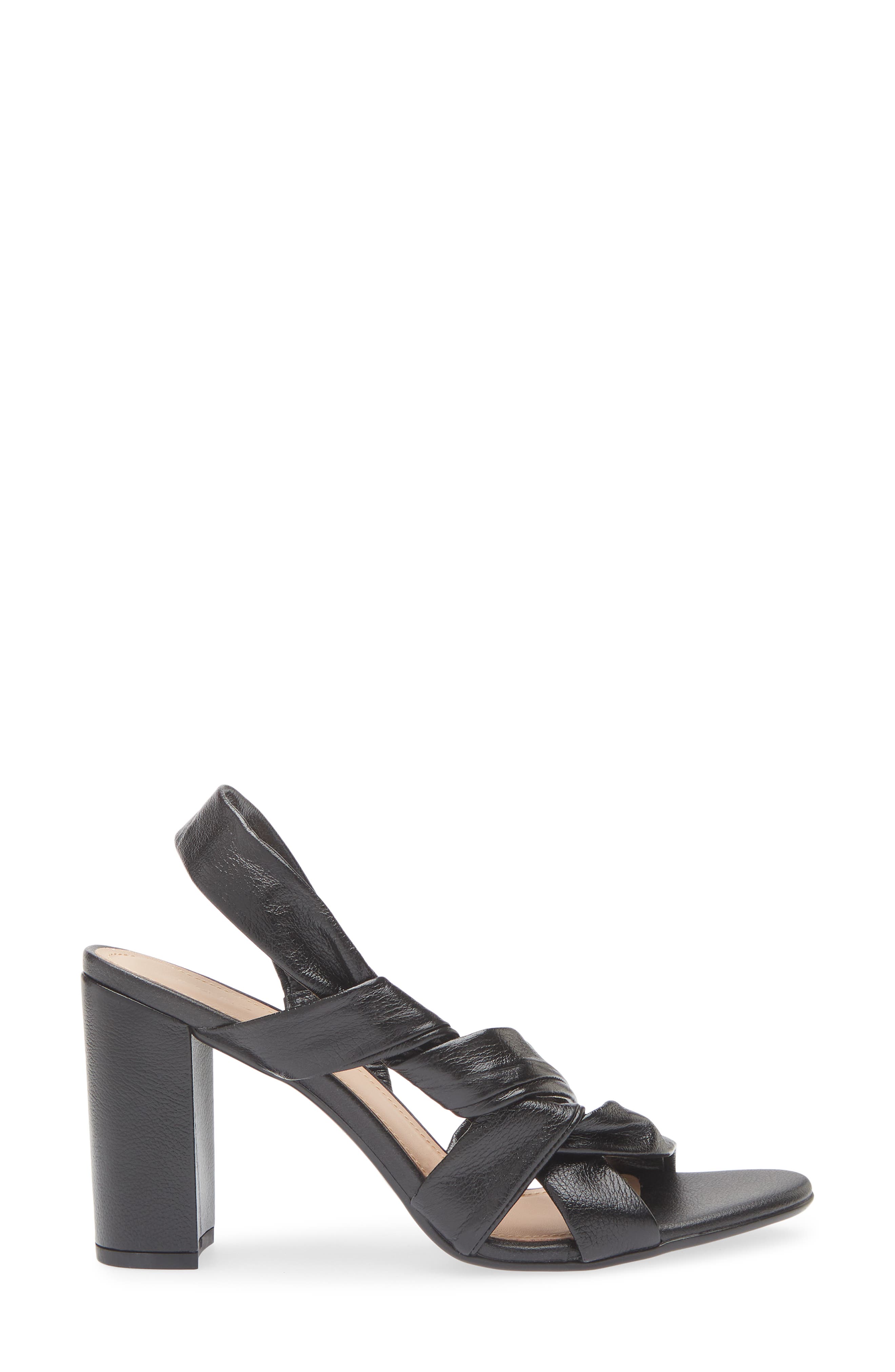 KOKO + PALENKI Brandy Slingback Sandal, Alternate, color, Black Leather