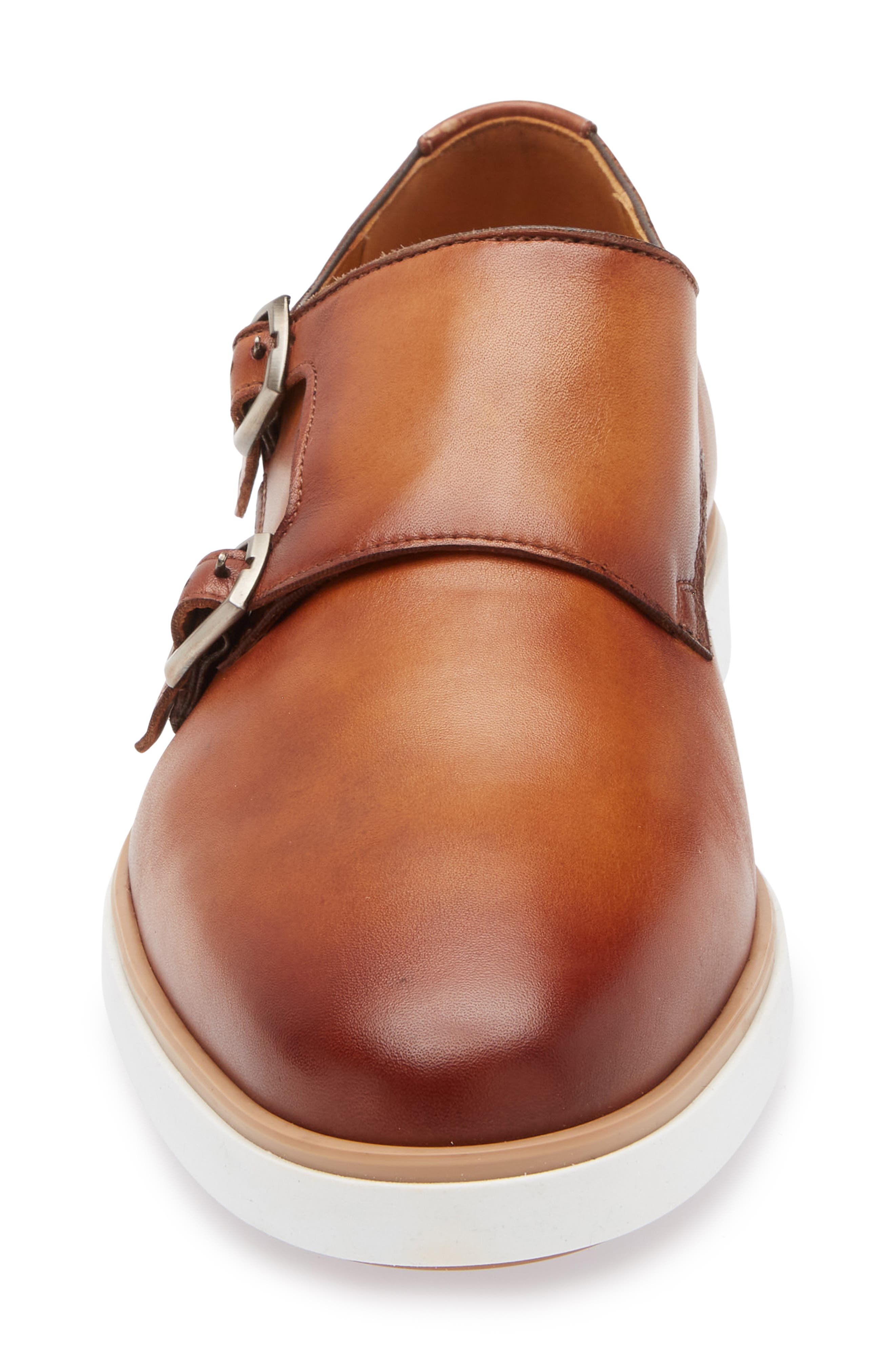 Lucca Double Monk Hybrid Shoe, Alternate, color, COGNAC