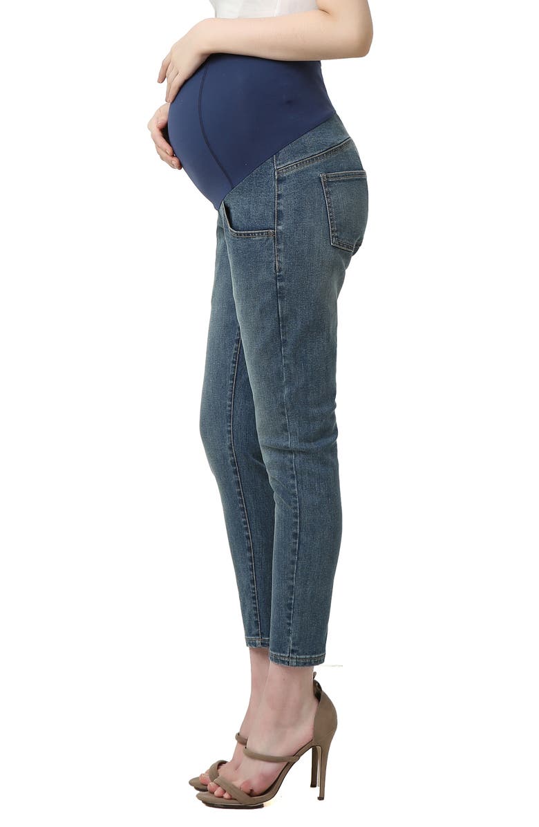 Kimi and Kai Tara Crop Maternity Skinny Jeans, Alternate, color, 