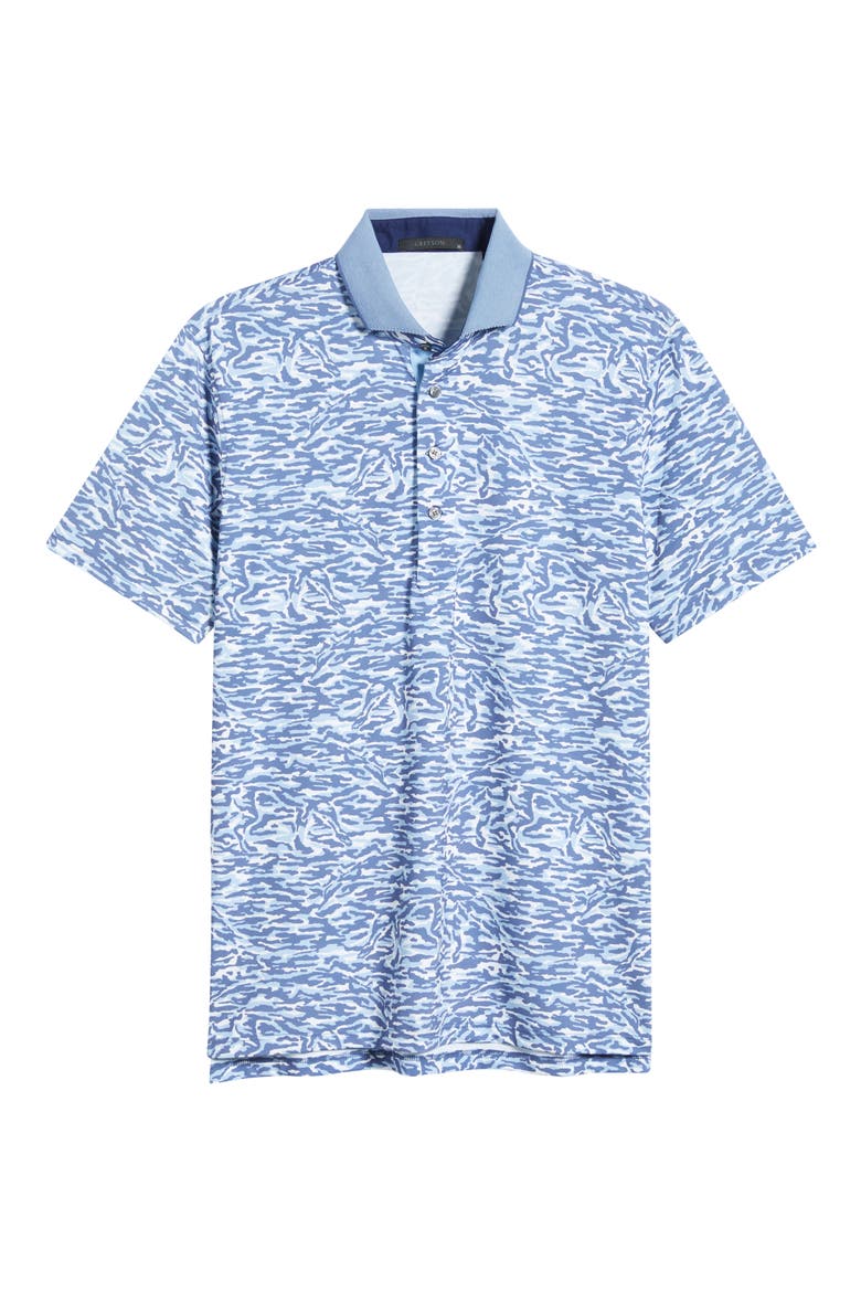 Stalking Wolf Camo Polo, Alternate, color, WOLF BLUE