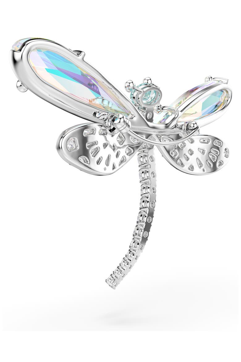 Brooch Hair Comb, Alternate, color, SILVER/ GREEN