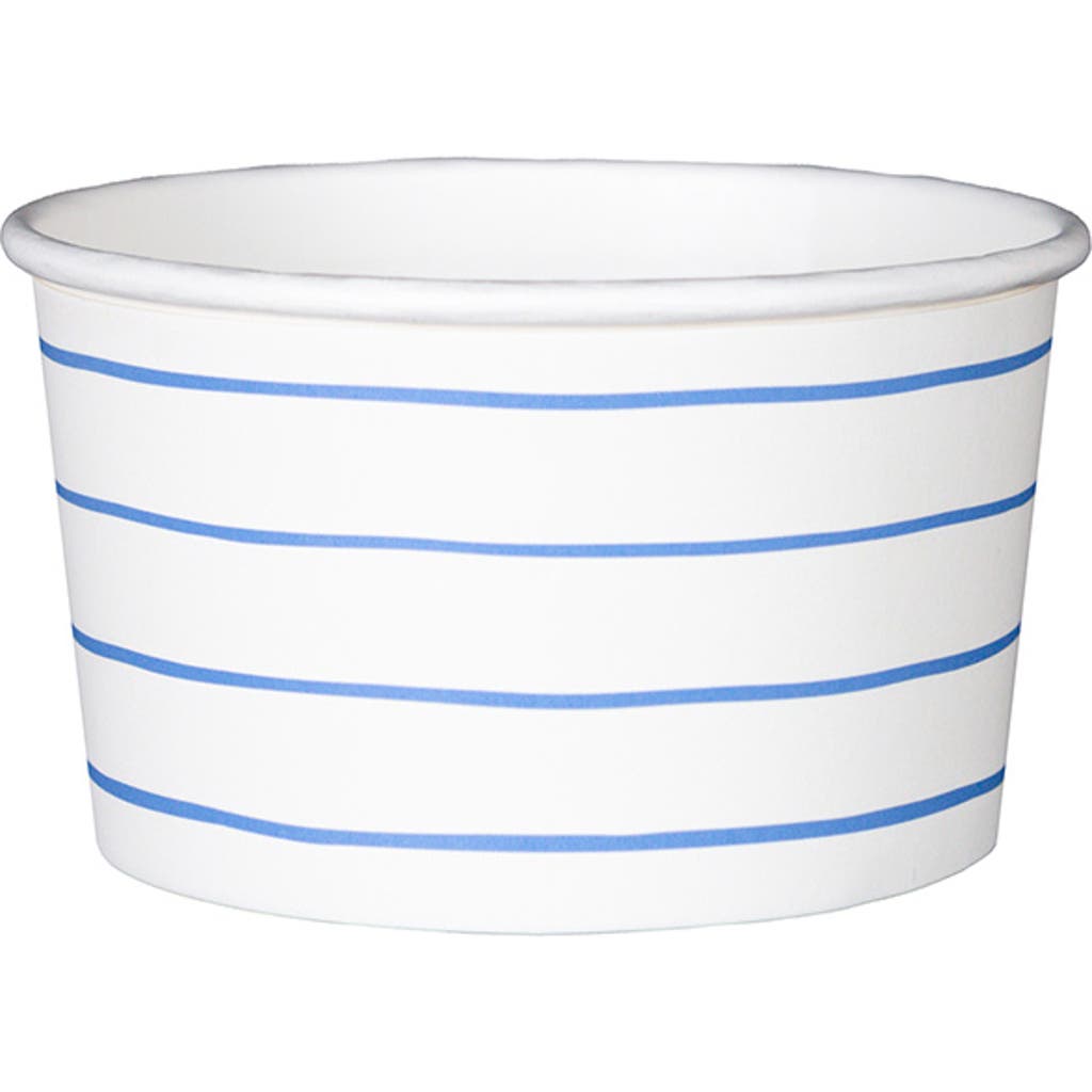 Daydream Society Frenchie Striped Treat Cups In Cobalt