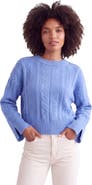 Brodie Pure Cashmere Mixed Cable Crew
