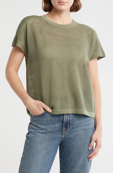 Mesh Openwork Sweater