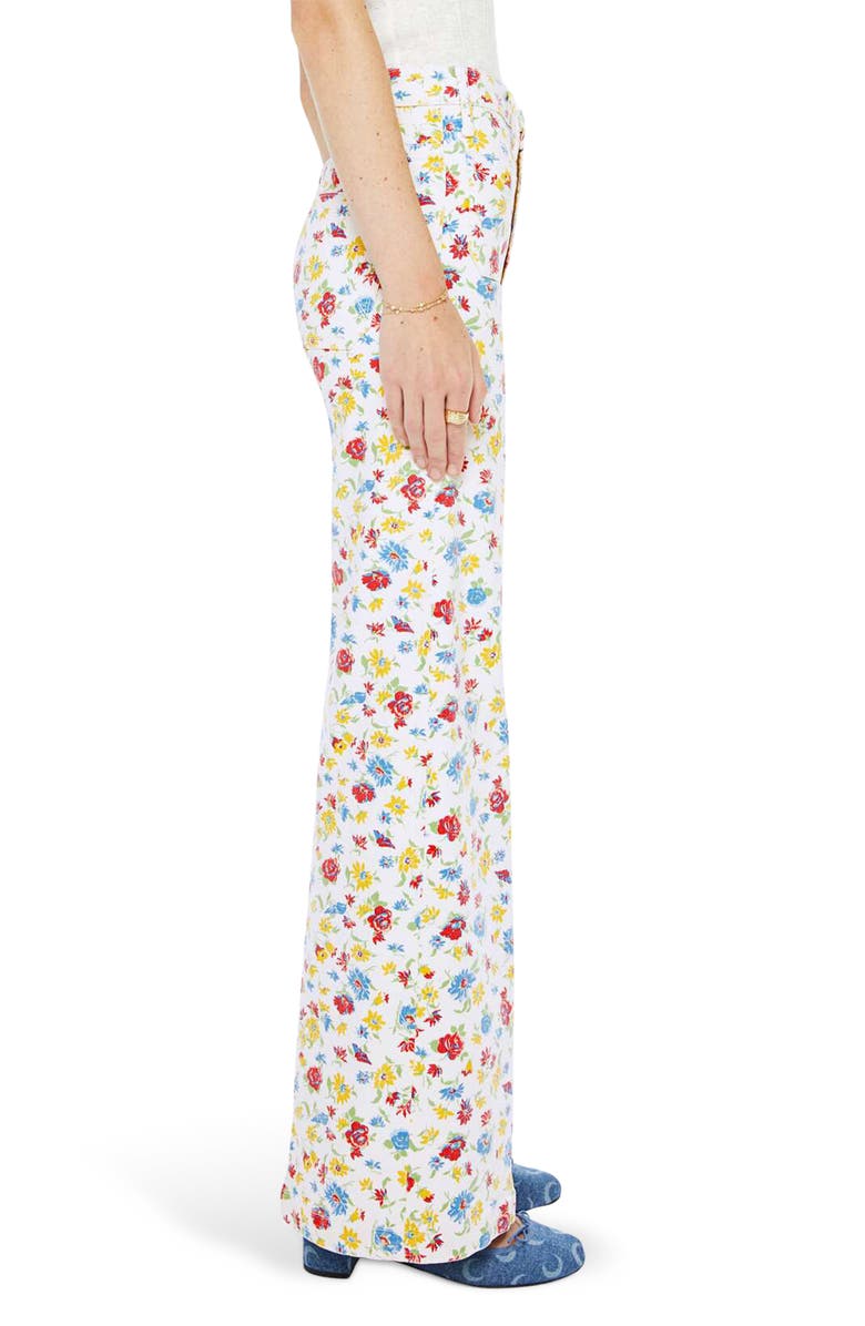 MOTHER The Hustler Roller Patch Pocket Wide Leg Jeans, Alternate, color, Rose Bowl