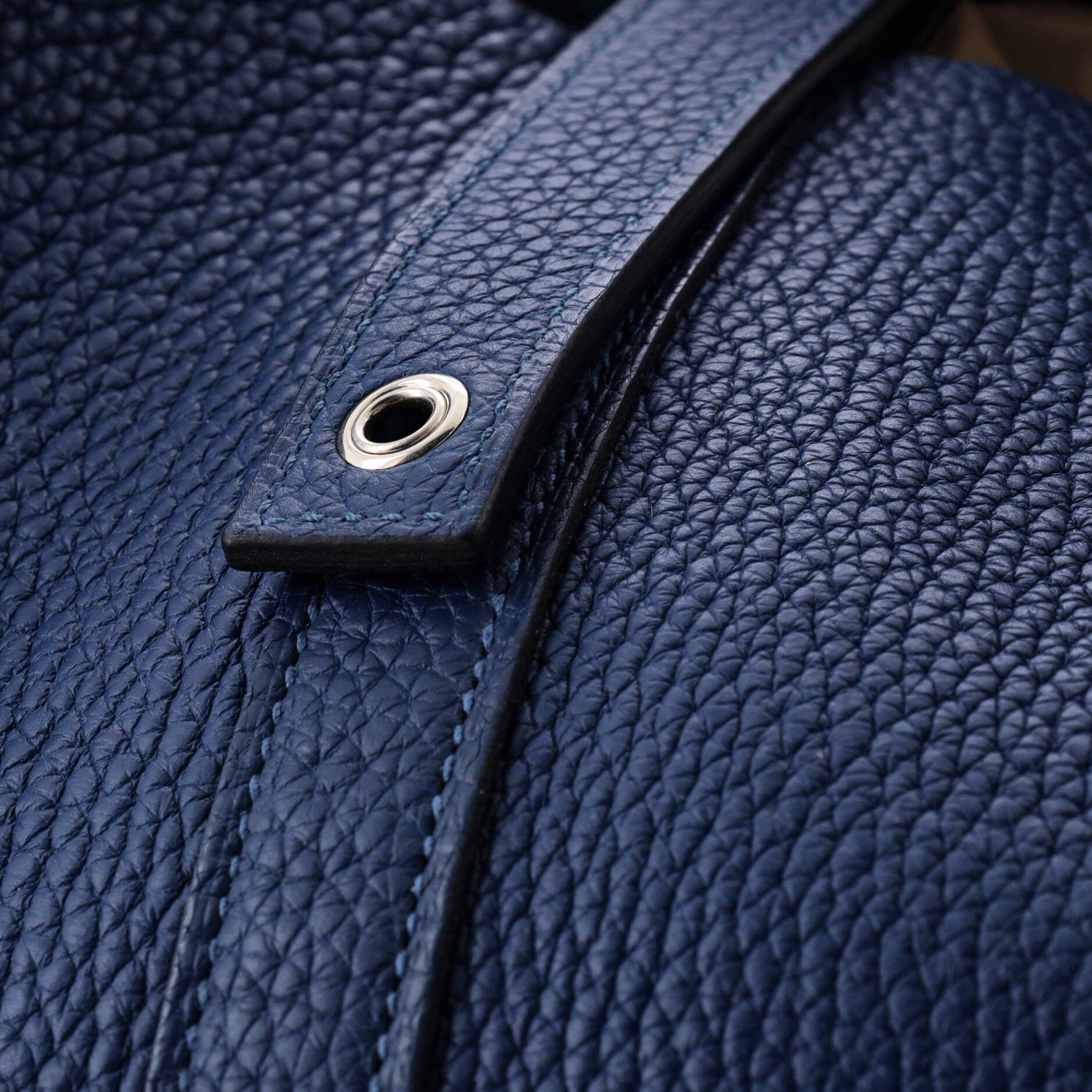 Pre-Owned Hermes Picotin Bag Clemence GM, Alternate, color, Deep Blue