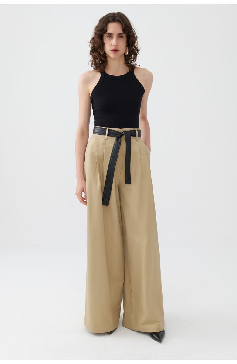 Nocturne High Waist Pleated Pants, Main, color, 