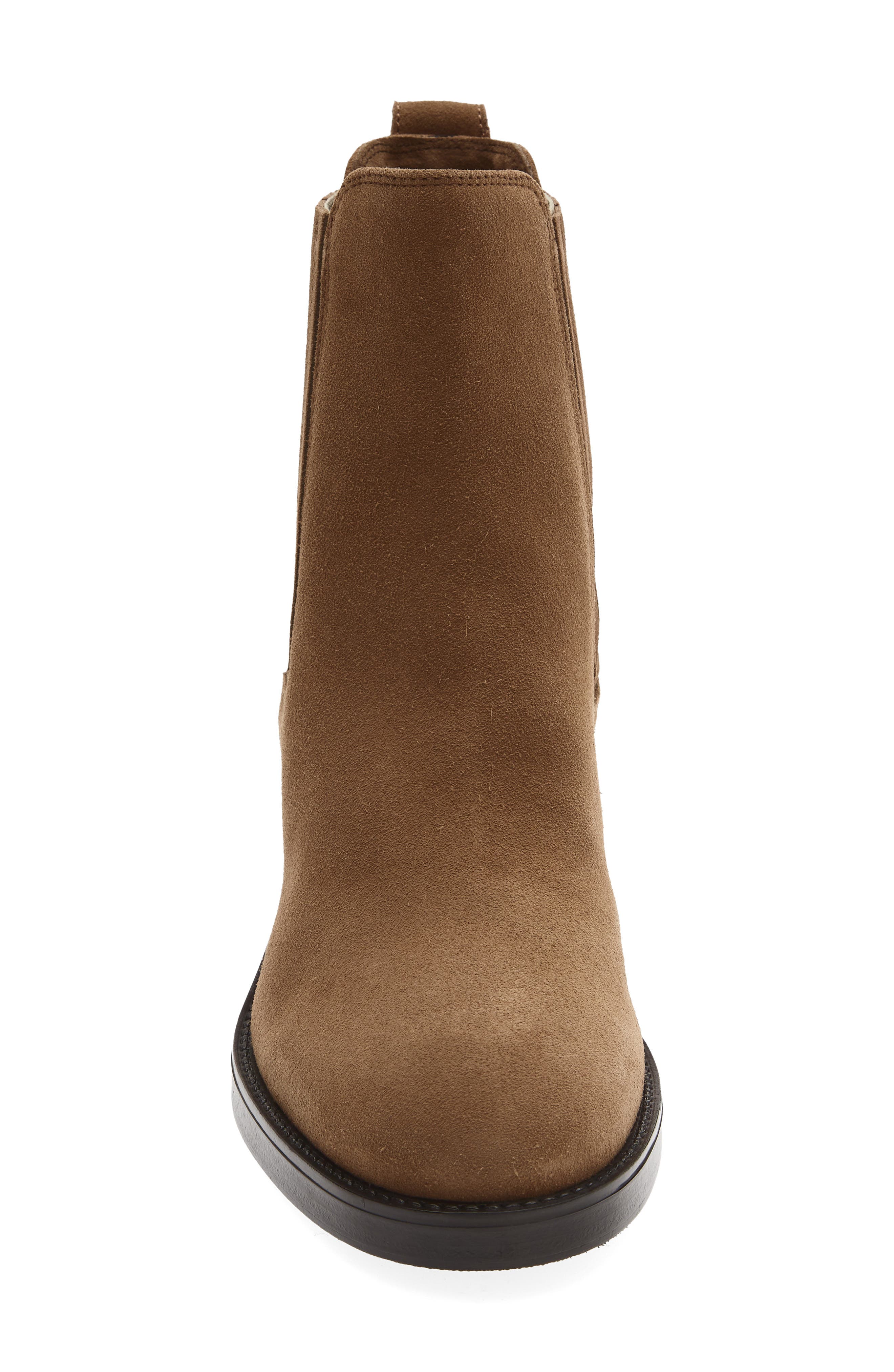 Walf City Dry™ Leather Chelsea Boot, Alternate, color, TOAST SUEDE