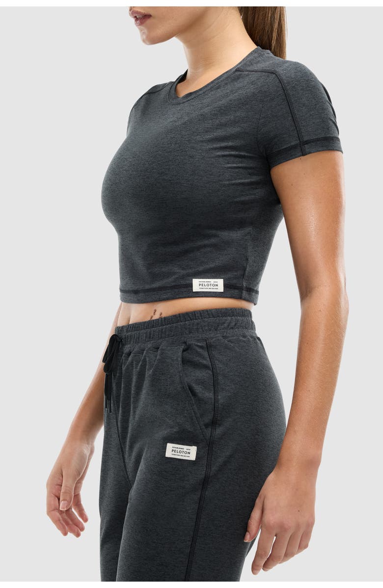 Peloton Dreamblend Baby Tee, Alternate, color, Heather Grey