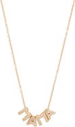 Nordstrom Mama Initial Pendant Necklace