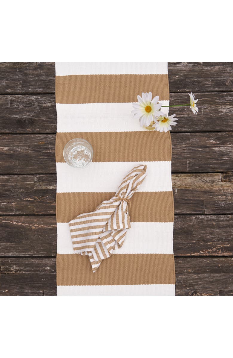 C&F Home Cabana Stripes Runner Collection, Alternate, color, Beige