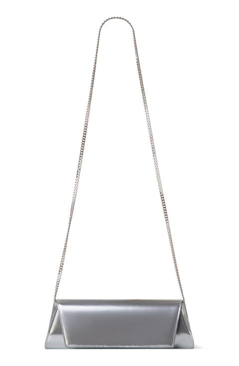 Anouk Metallic Leather East/West Clutch