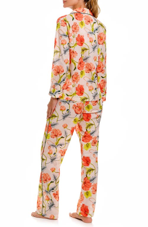 The Lazy Poet Emma Cotton Pajamas In Light Beige