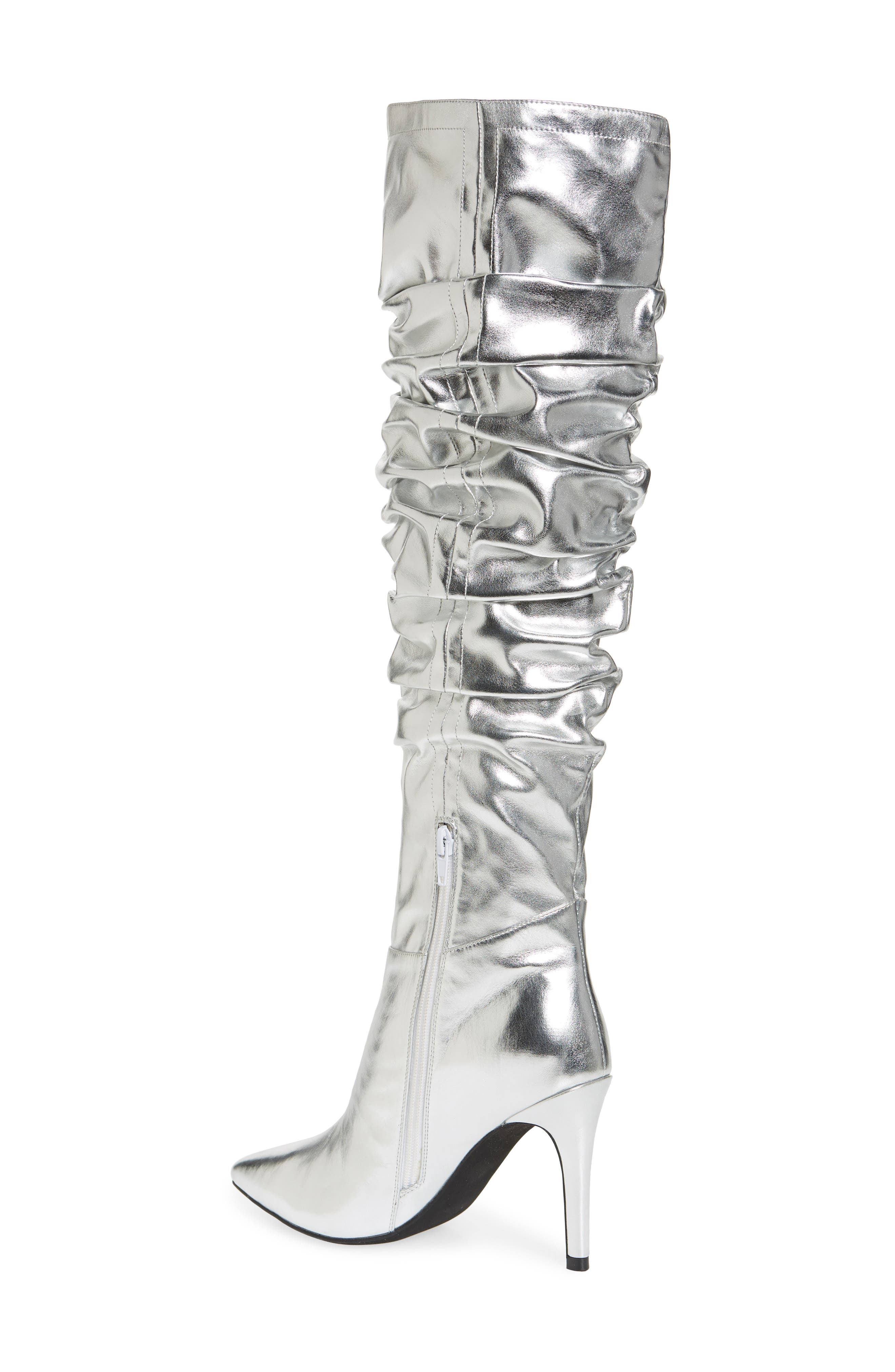 Jeffrey Campbell Advik Metallic Over the Knee Boot, Alternate, color, 