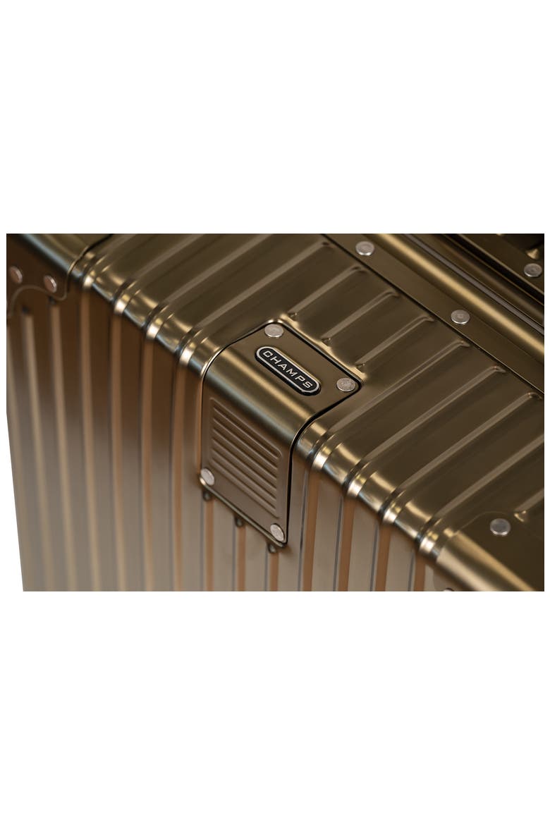 Aluminum Hardside Spinner Suitcase Carry-On, Alternate, color, TITANIUM GOLD
