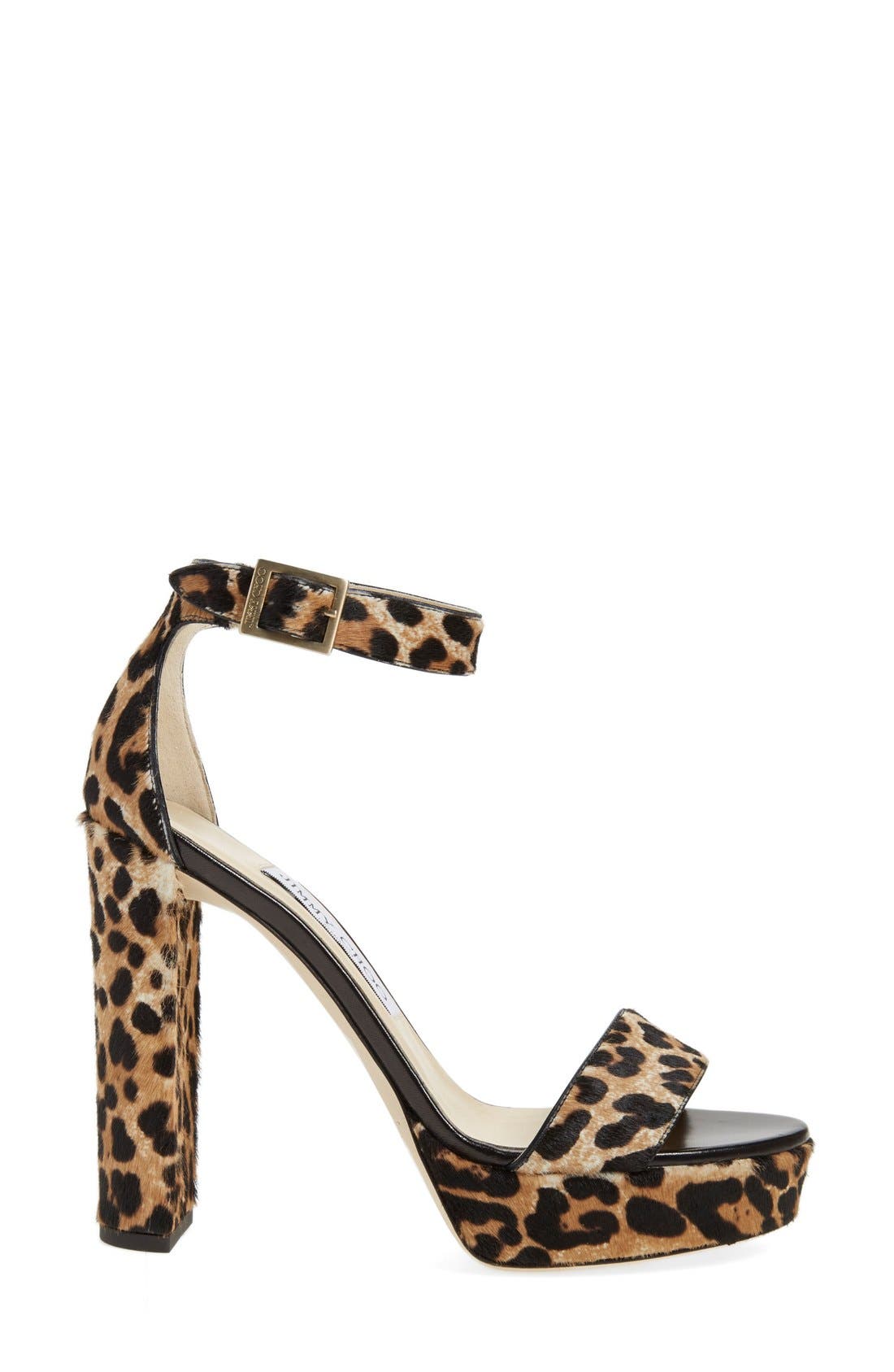 Jimmy Choo 'Holly' Ankle Strap Sandal, Alternate, color, 