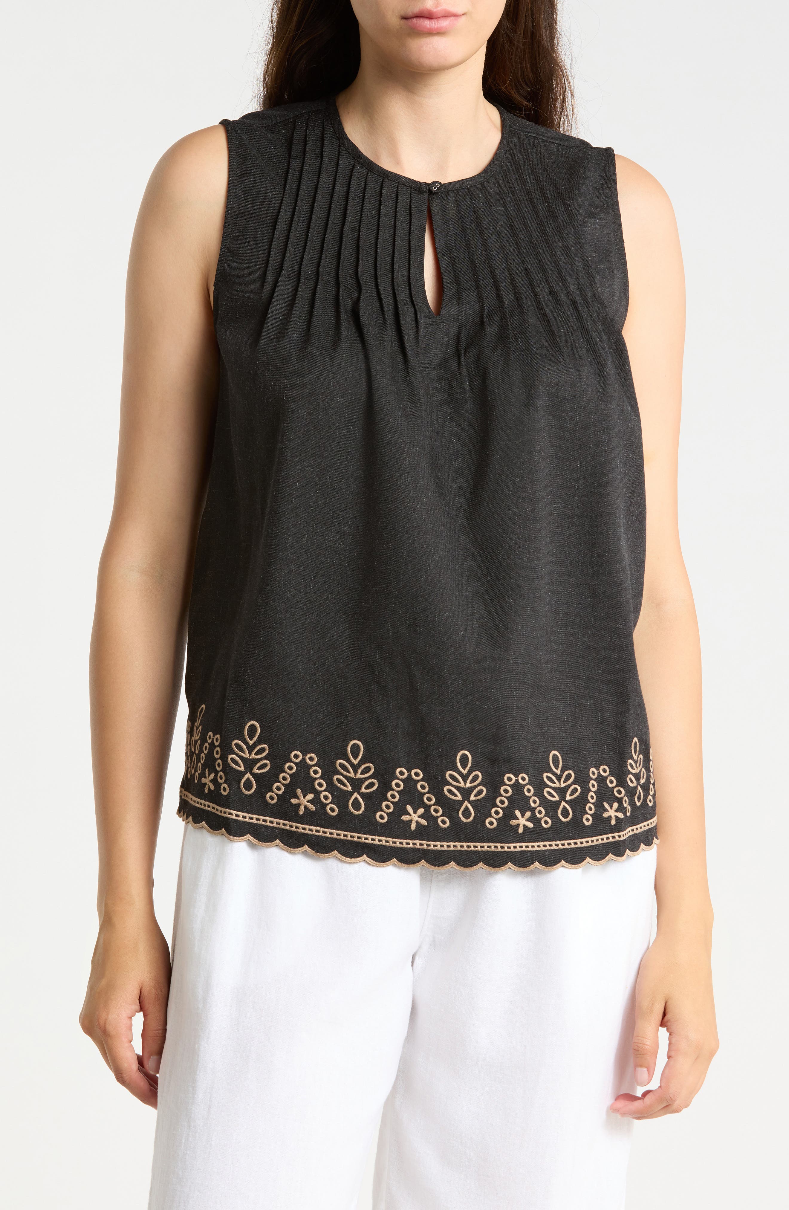 Embroidered Shell