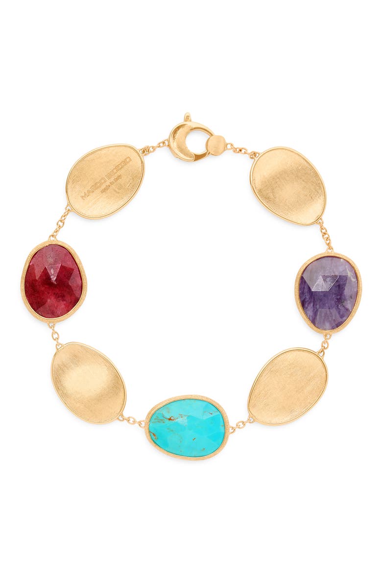 Lunaria Turquoise Bracelet, Main, color, GOLD/MIXED