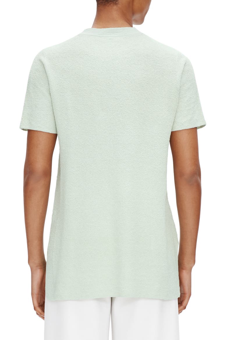 Short Sleeve Organic Linen Blend Tunic Sweater, Alternate, color, MIST