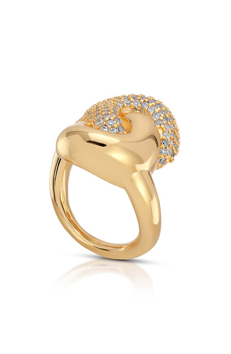 Ettika Love Me Knot Ring, Alternate, color, Gold