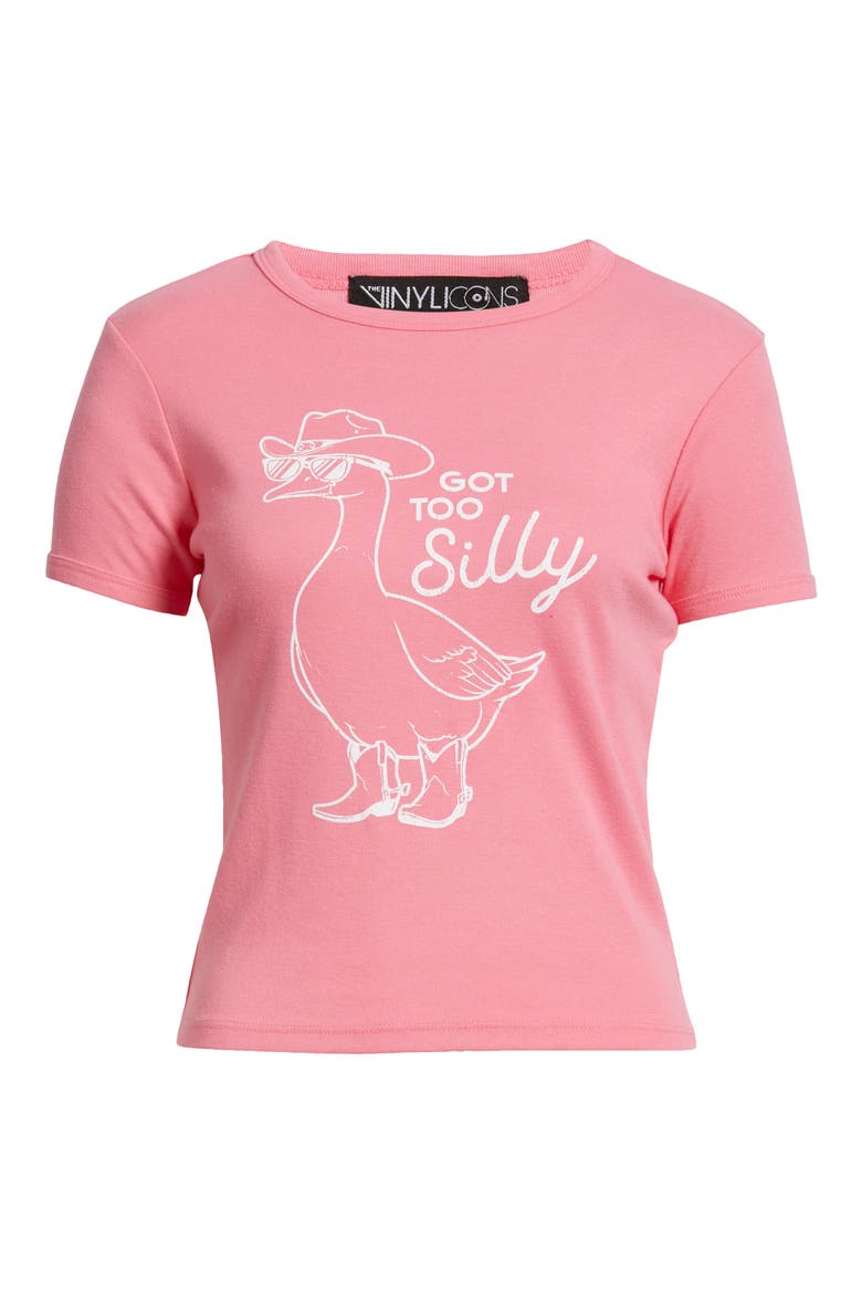Got Too Silly Graphic Baby Tee, Alternate, color, FUSCHIA PINK
