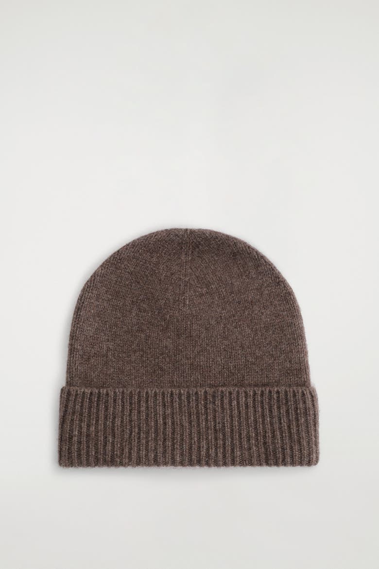 Pure Cashmere Beanie, Alternate, color, MOCHA MÉLANGE