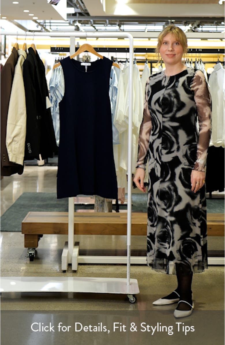 Sleeveless Knit Shift Dress, sales video thumbnail