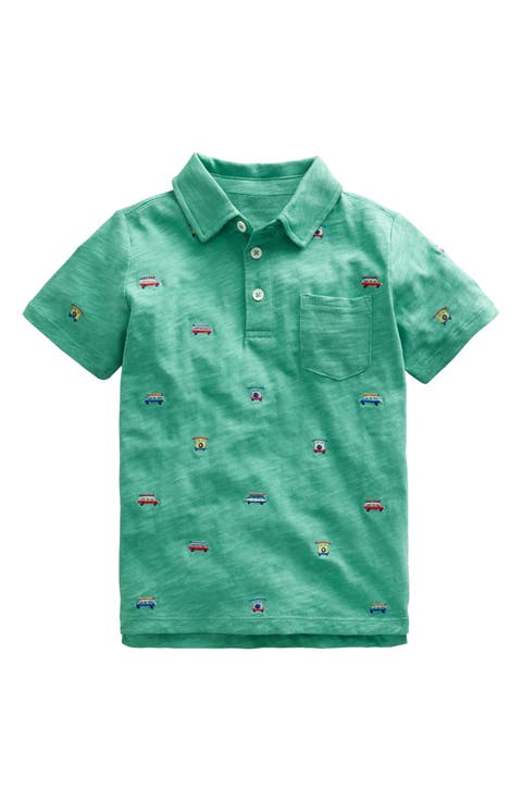 Kids' Cars Embroidered Cotton Polo (Toddler, Little Kid & Big Kid)