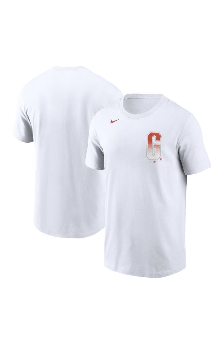 Nike Men's Nike White San Francisco Giants Team City Connect Wordmark T-Shirt, Main, color, 