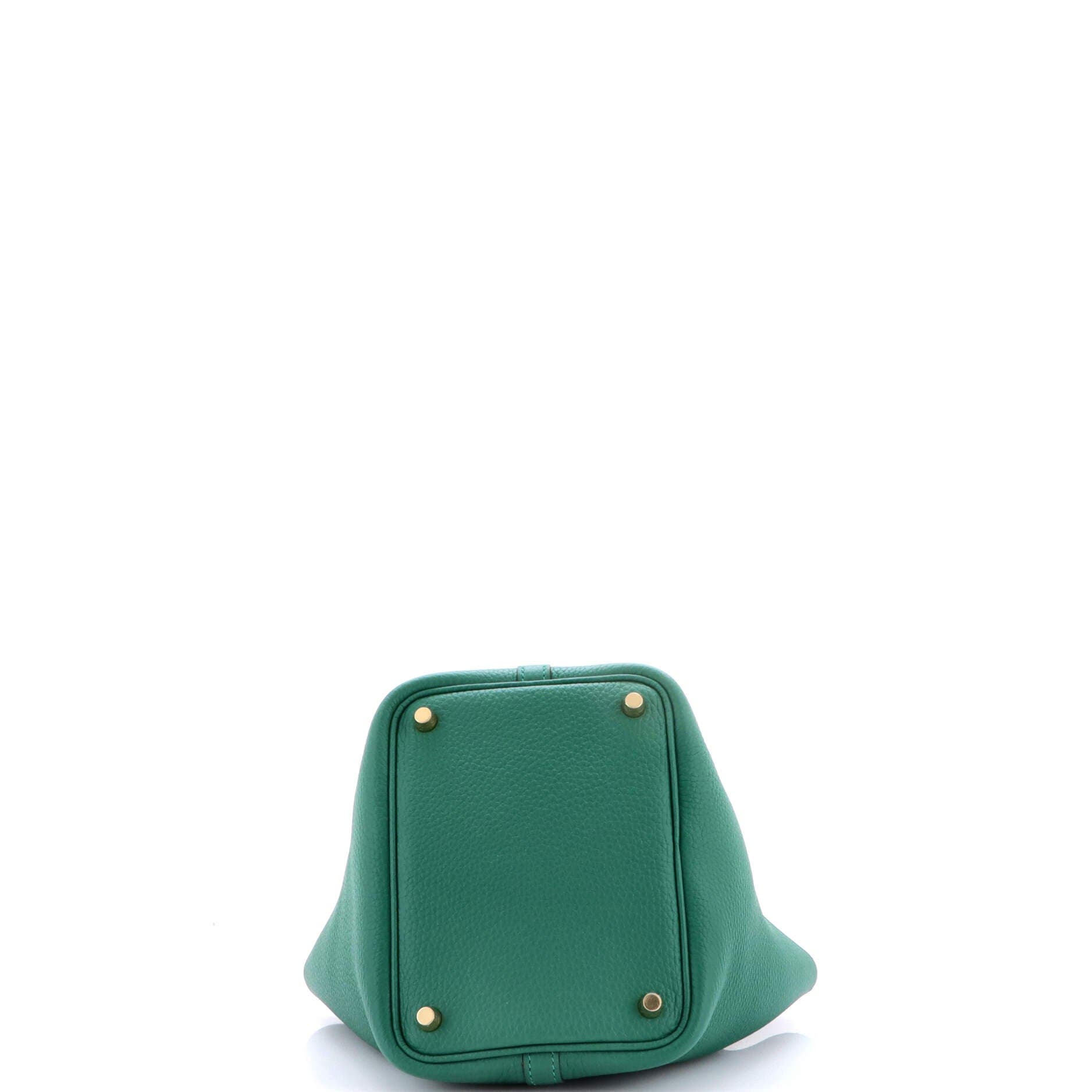 Pre-Owned Hermes Picotin Lock Bag Clemence PM, Alternate, color, Vert Vertigo