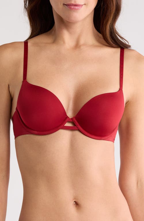 SAVAGE X FENTY Microfiber T-Shirt Bra in Red Cognac at Nordstrom, Size 32B