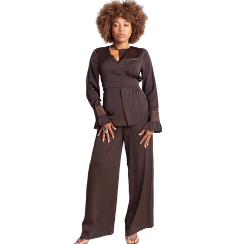 Long Sleeve Wrap Top