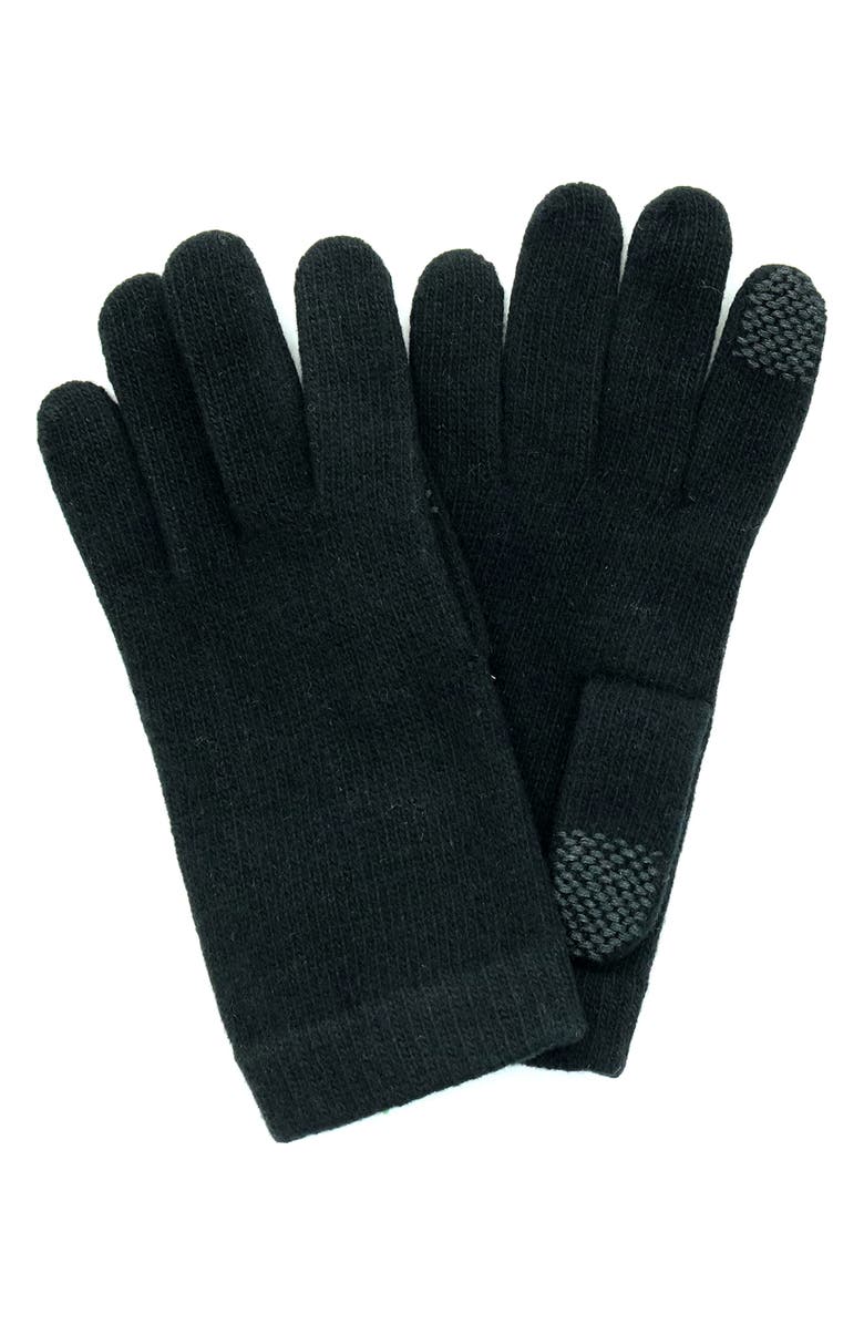 Portolano Wool Blend Gloves, Main, color, Black