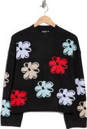 NVLT Mock Neck Floral Sweater