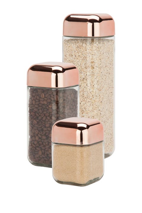 Square Storage Jar - Set of 3