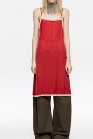 Bimba y Lola Dress With Contrast Lace Straps